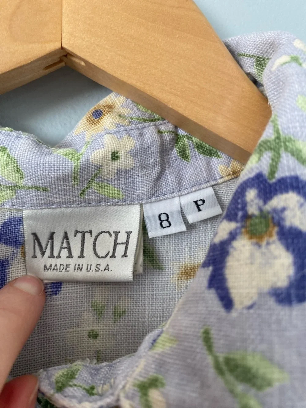 Match Sleeveless Linen Tunic with a 3/4 Button & collar Dress 8P - Picture 5 of 6